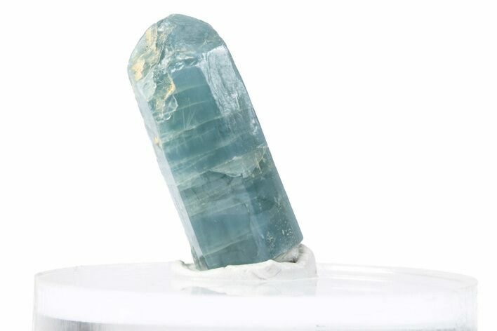 Lustrous Blue-Green Fluorapatite Crystal - Russia #380220
